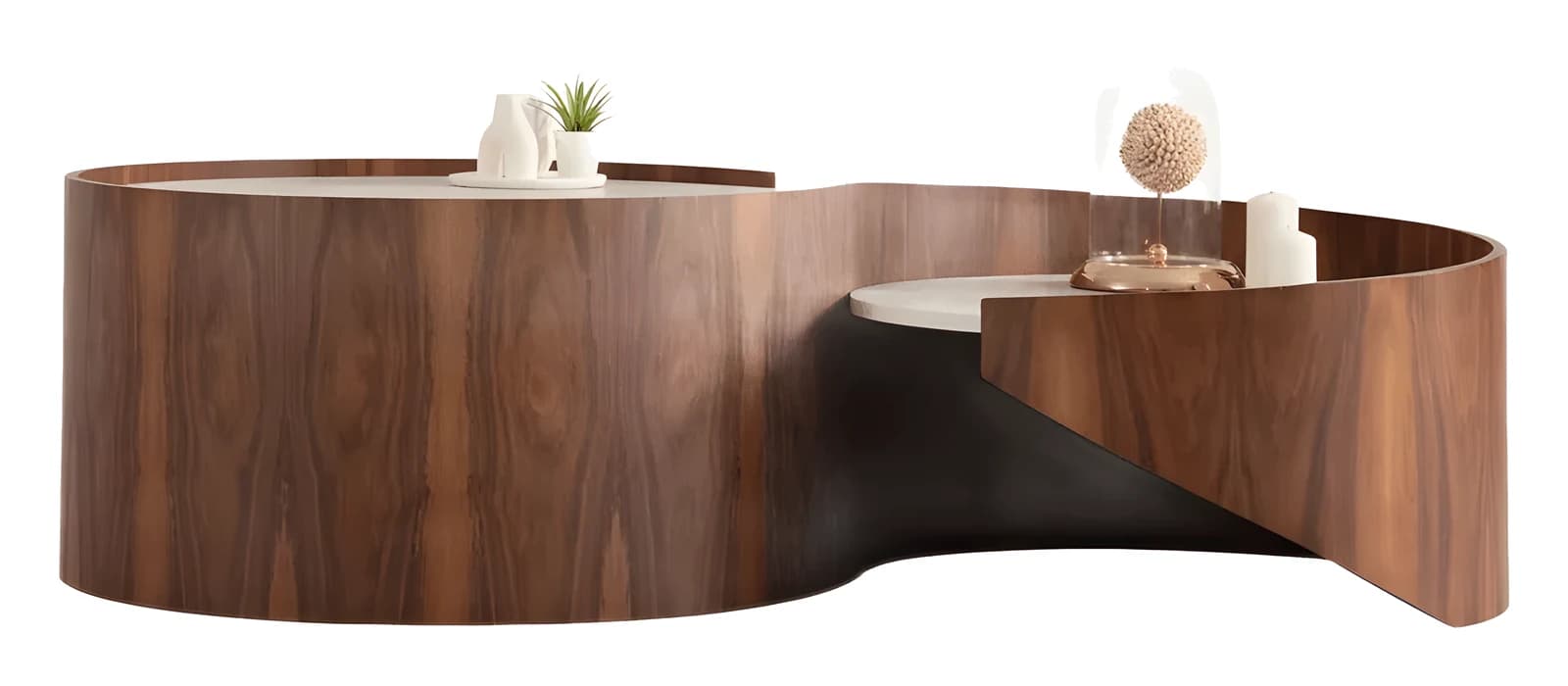 Atlantis Coffee Table — in walnut