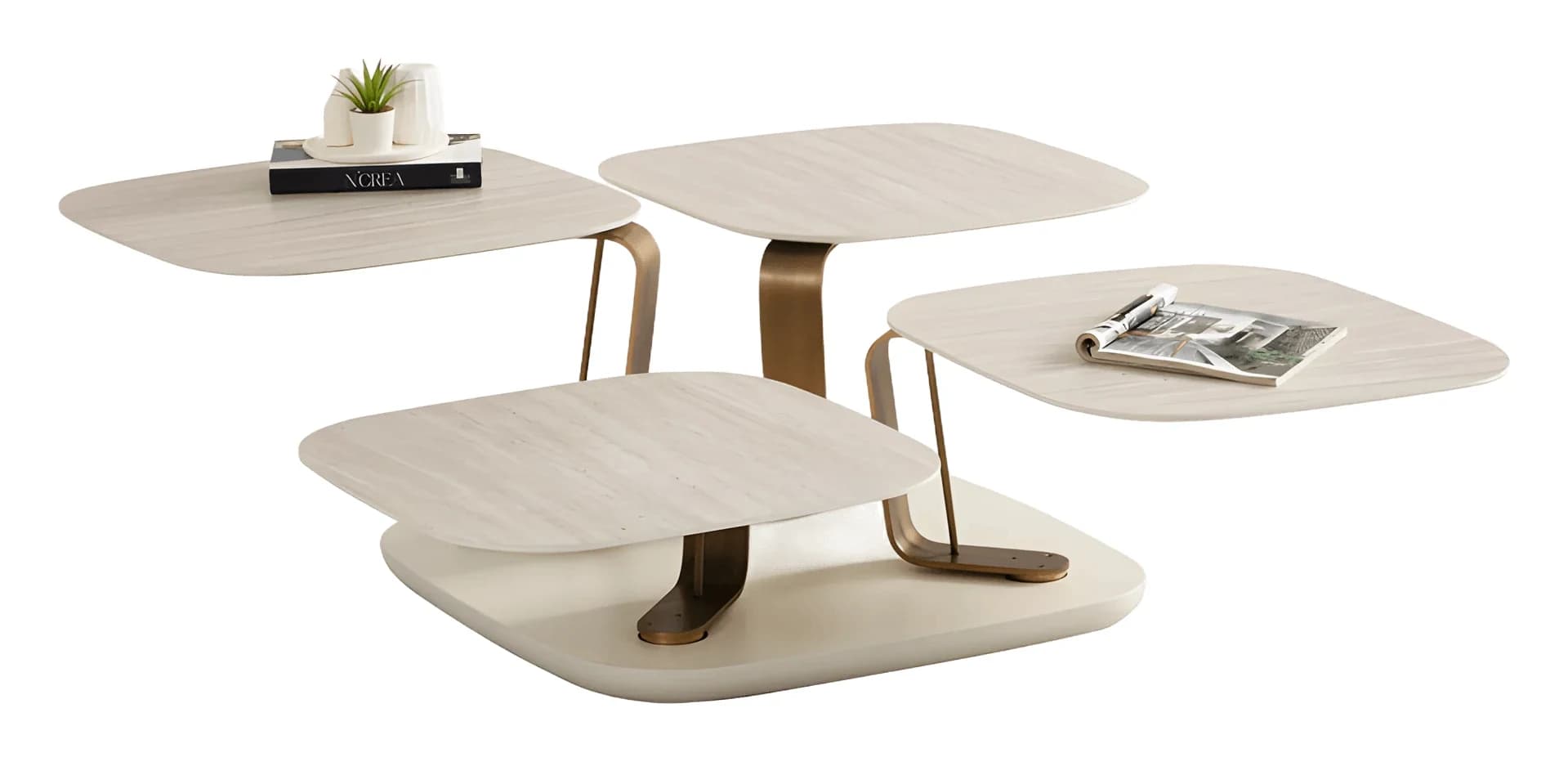 Bentley Coffee Table — in traverten