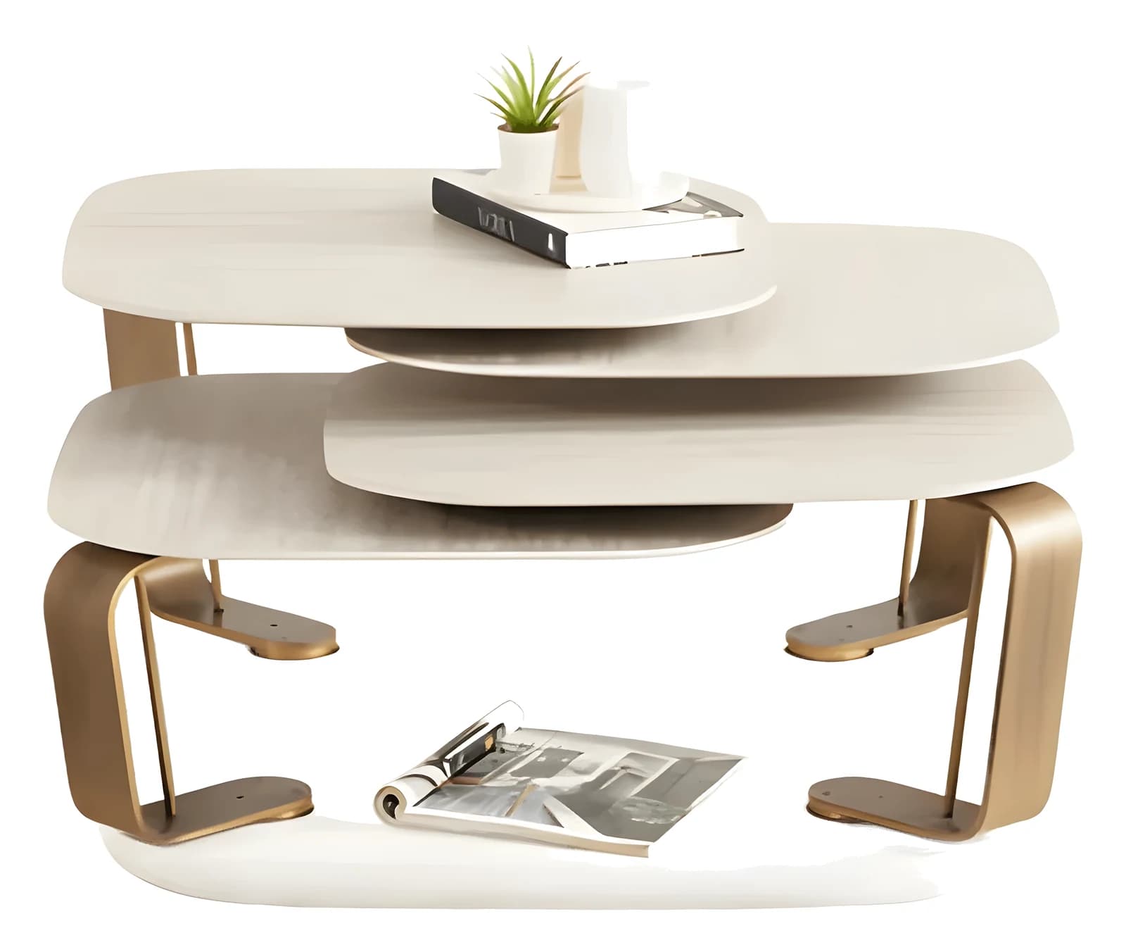 Bentley Coffee Table — in traverten