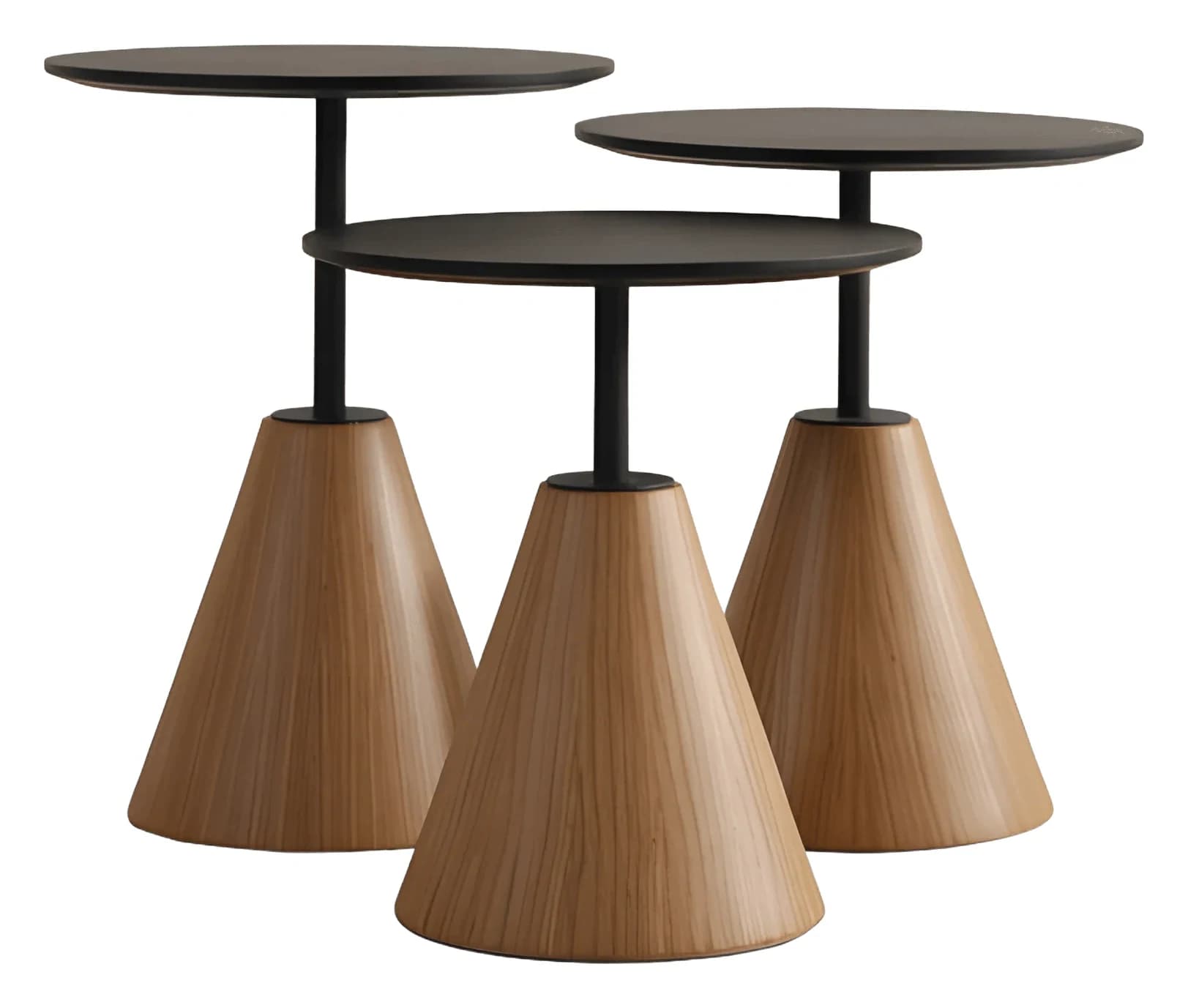 Boston Nesting Tables — in black-oak