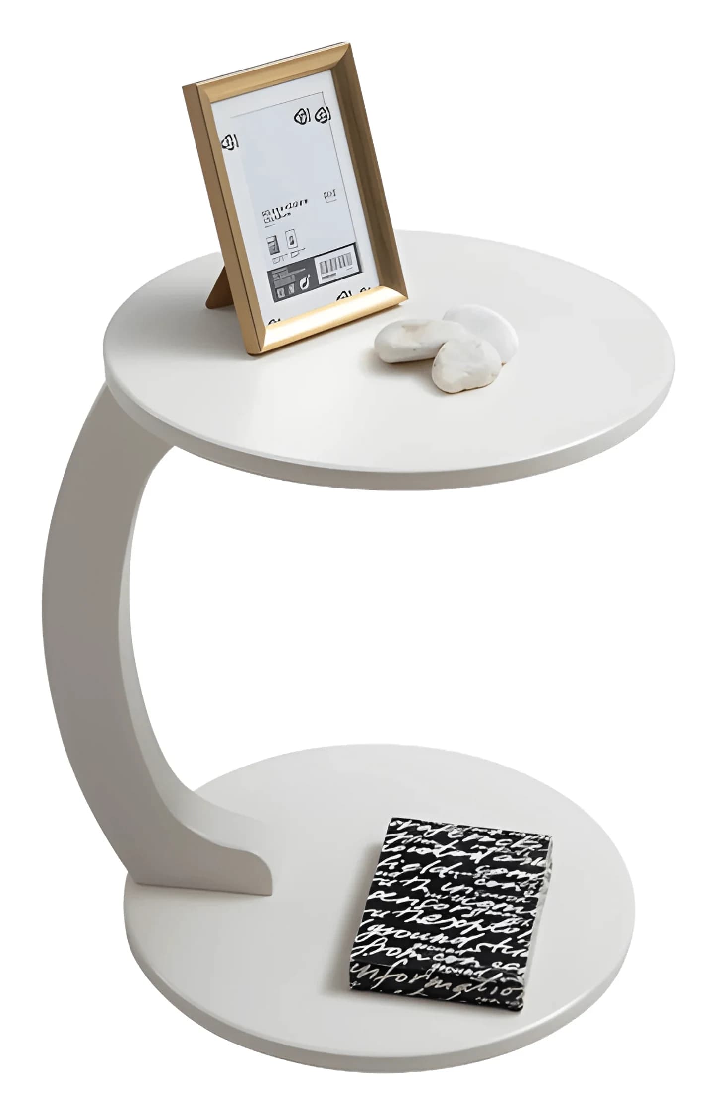 C Side Table — in white