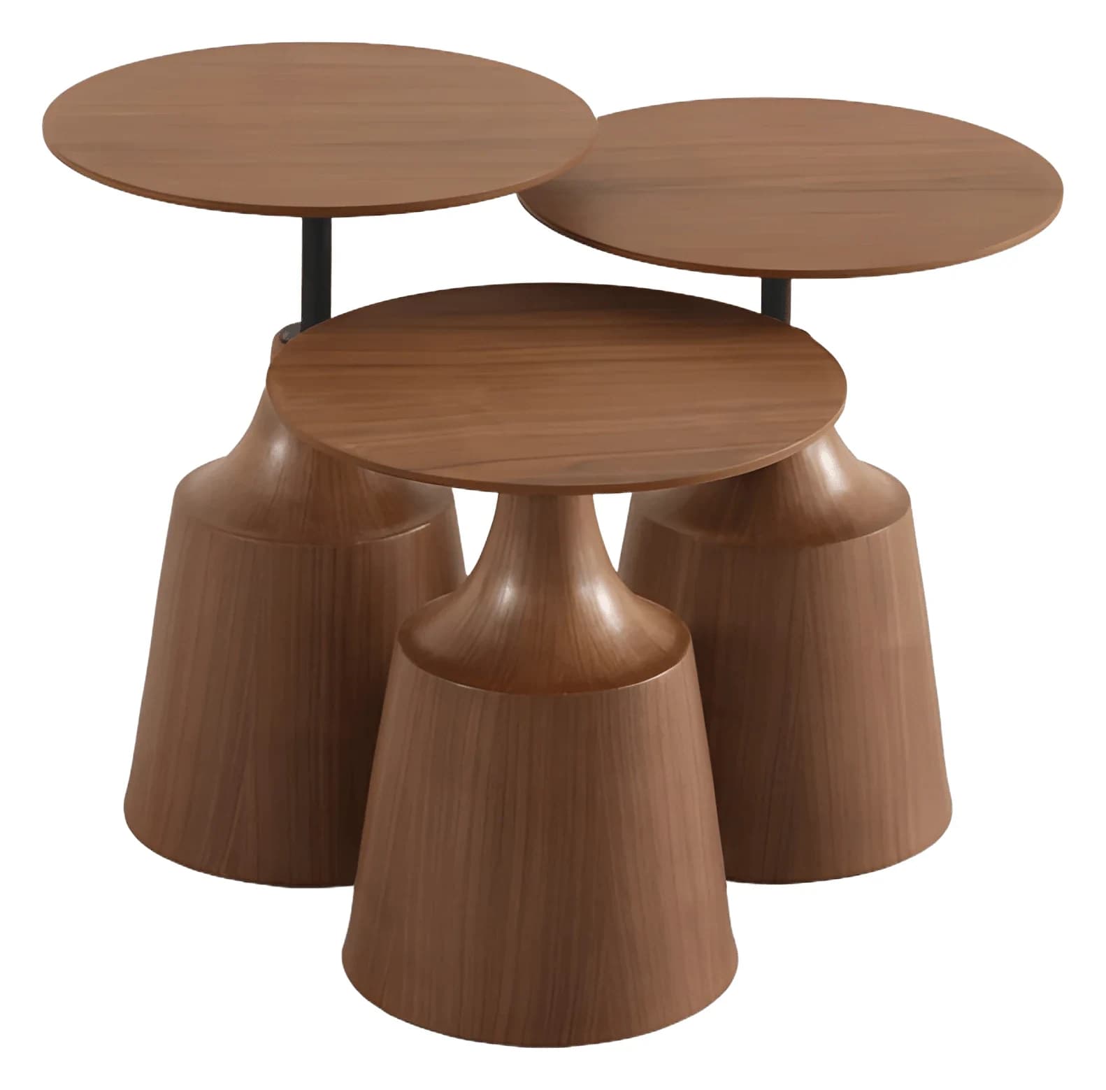 Capri Nesting Tables — in walnut