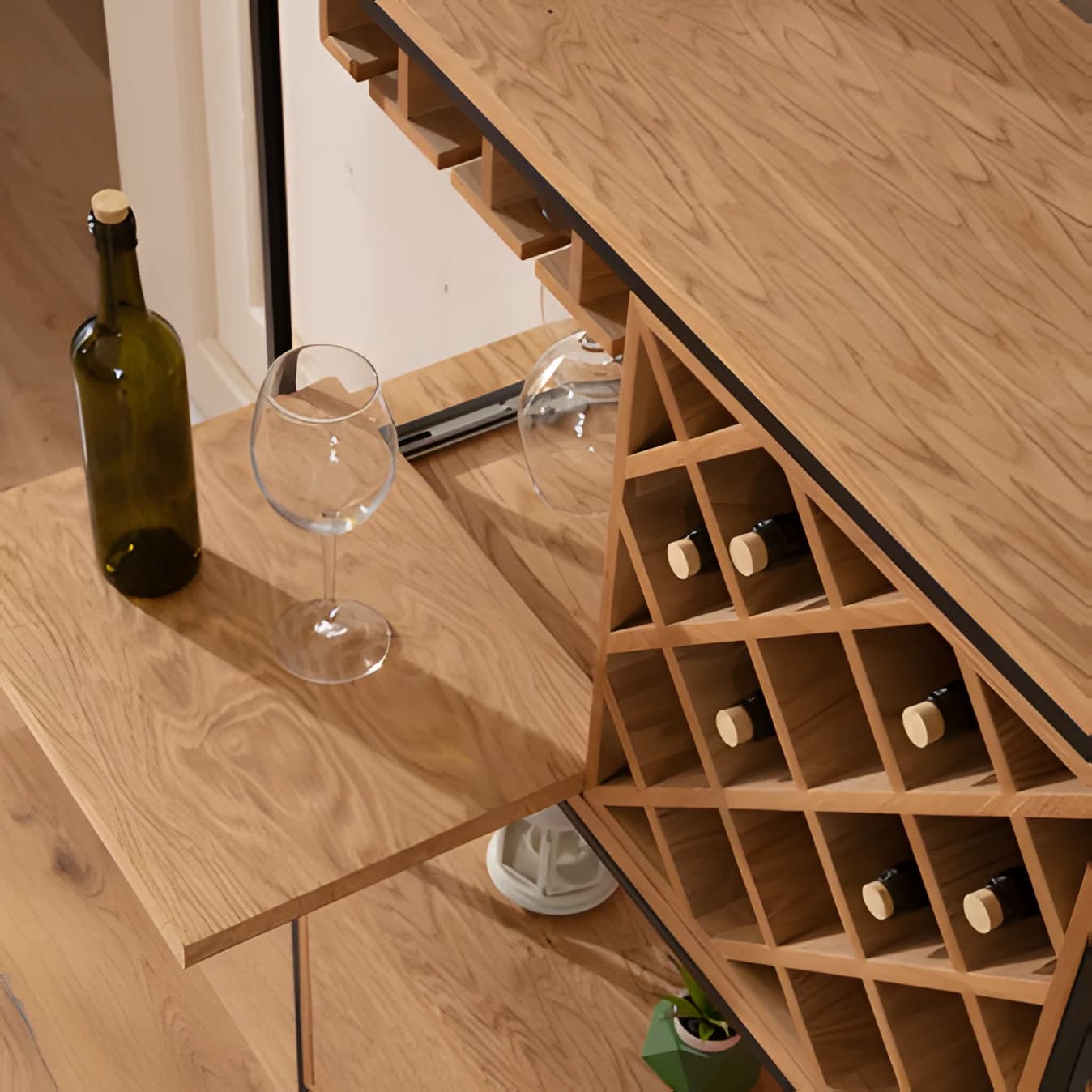 Jack Bar Cabinet — close-up detail
