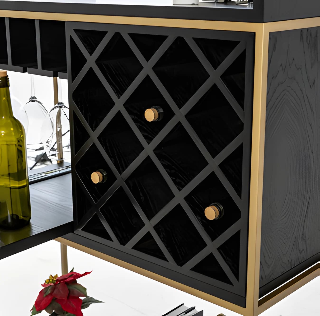 Jack Bar Cabinet — close-up detail