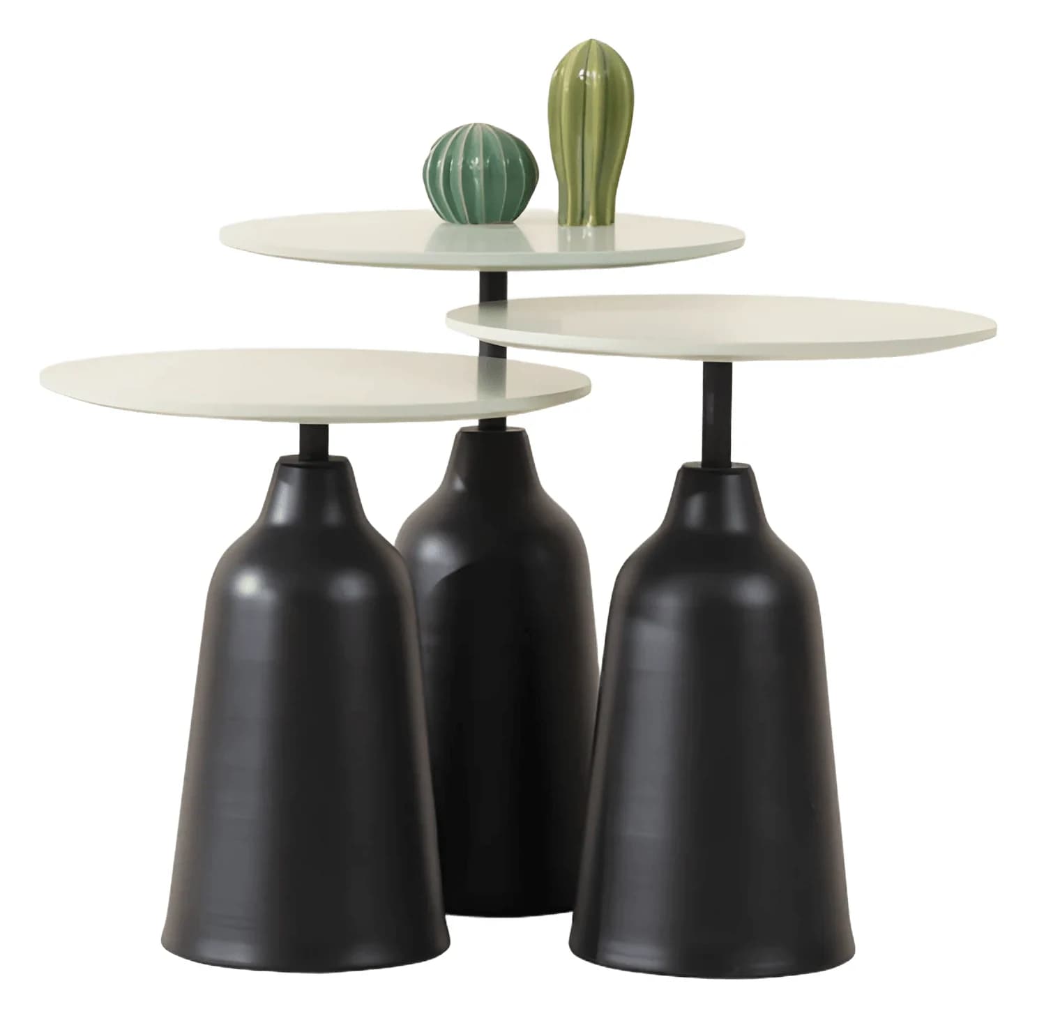 Minty Nesting Tables — in black bottle