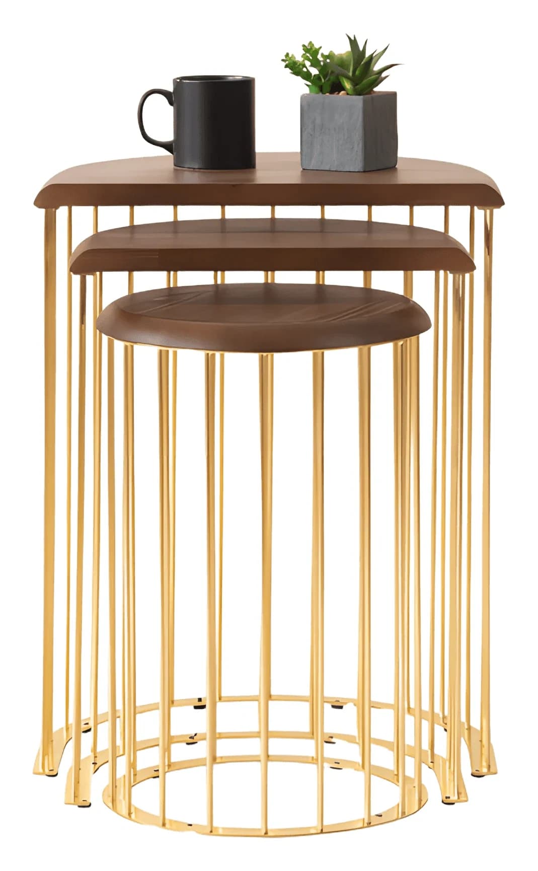 Nova Nesting Tables — in gold