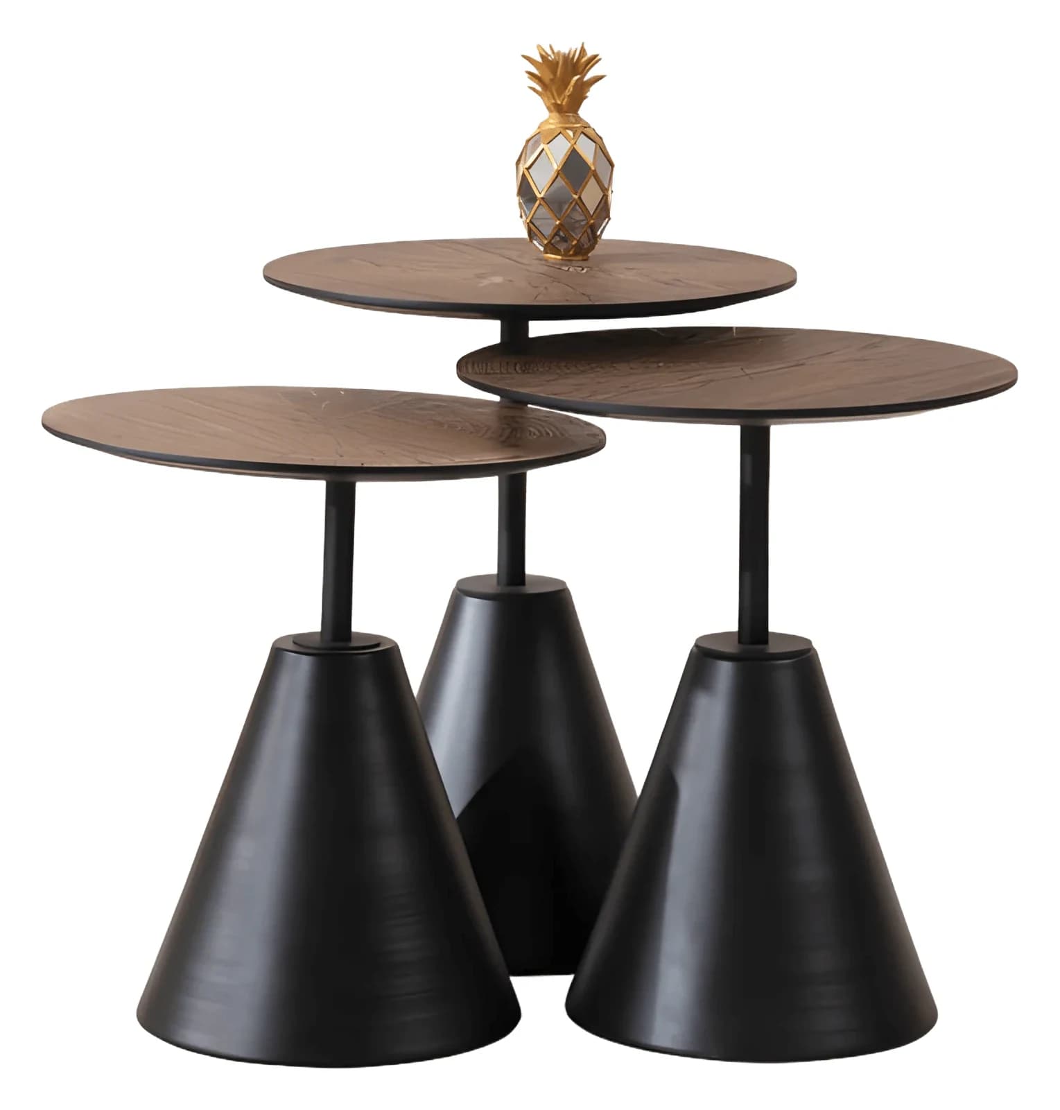 Oldies Nesting Tables — in black conical