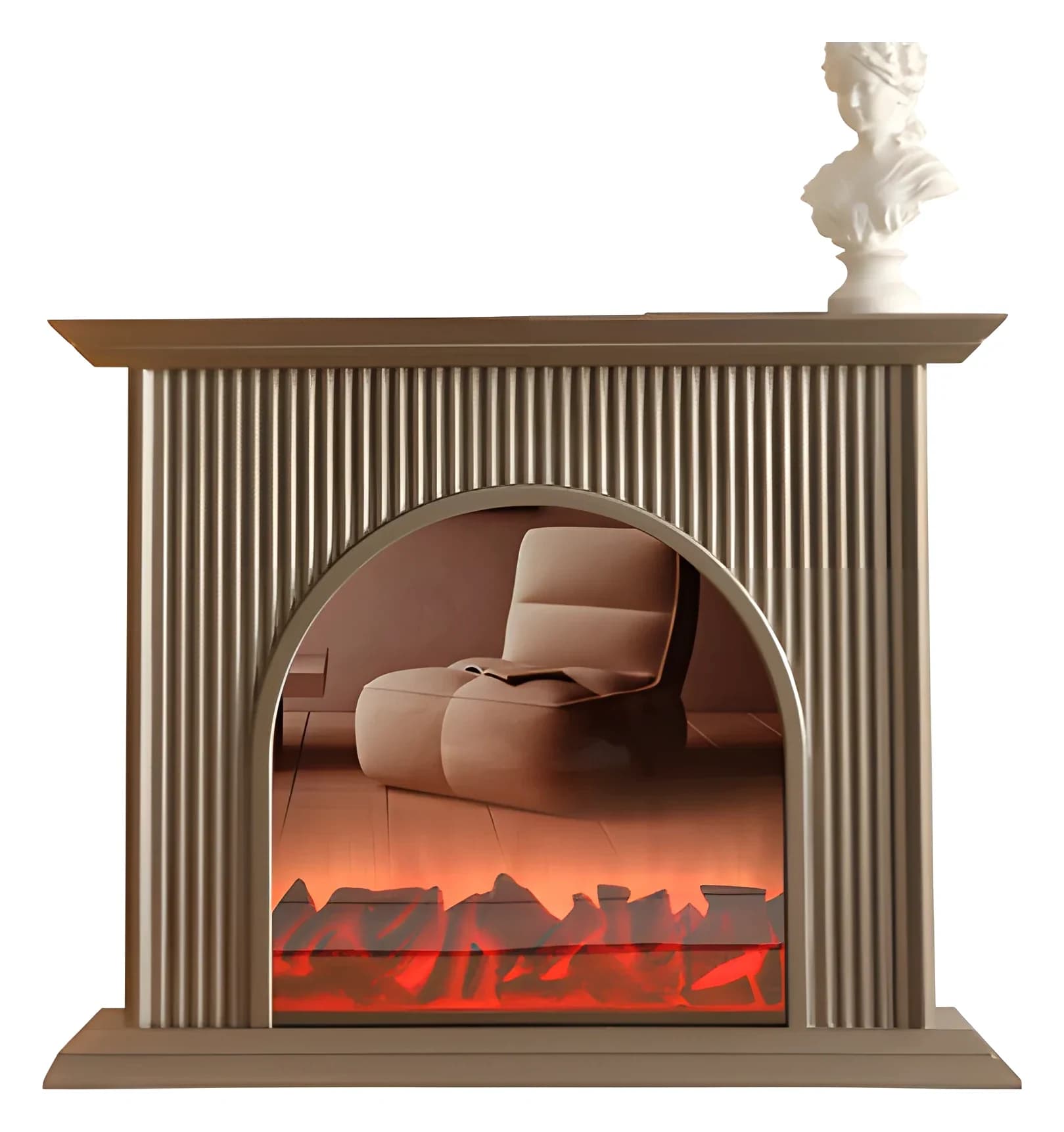 Olivia Electric Fireplace — in vizon