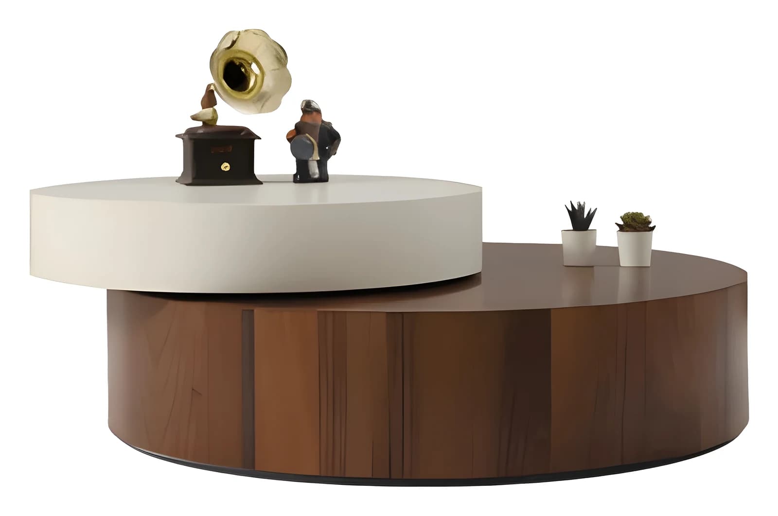Oreo Coffee Table — in walnut