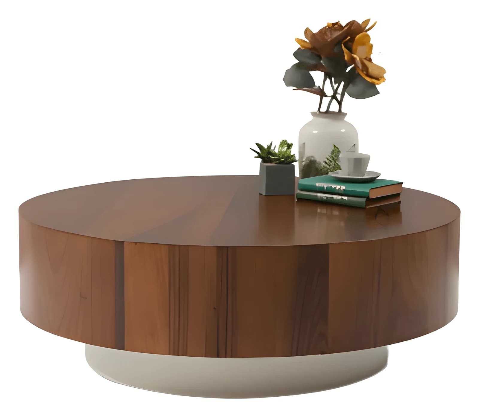 Oreo Coffee Table — in walnut