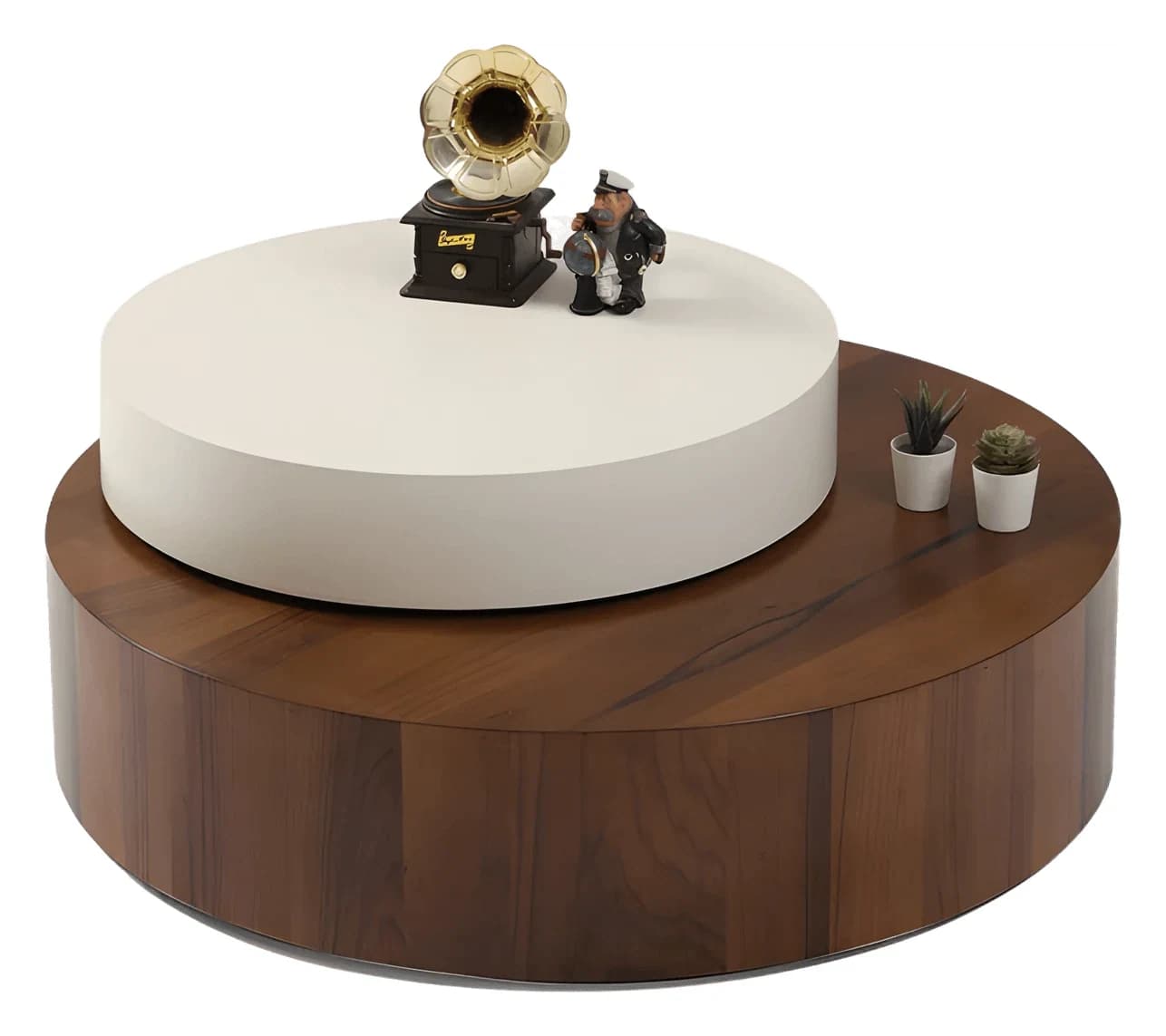 Oreo Coffee Table — in walnut