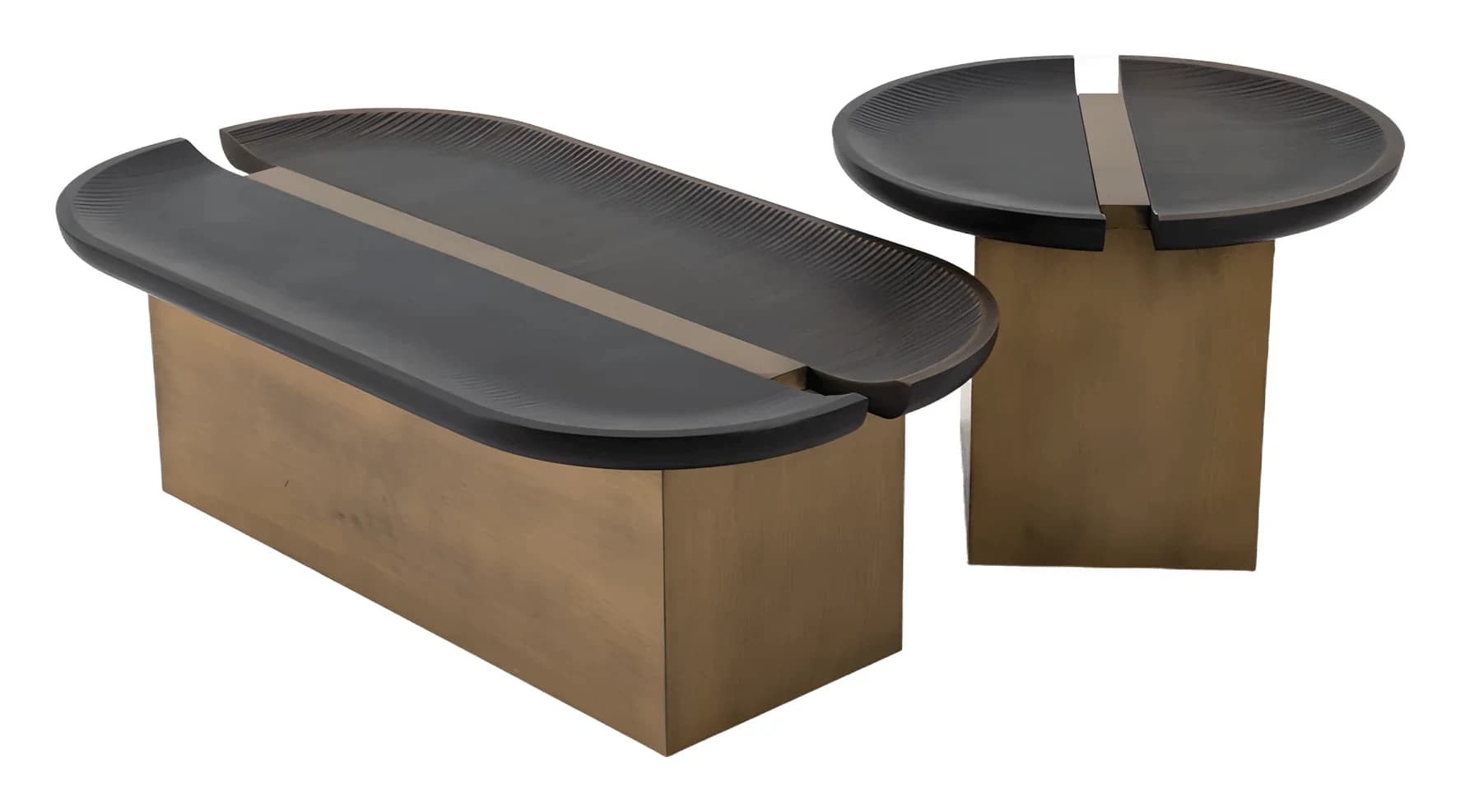 Palermo Coffee Table Set — in black