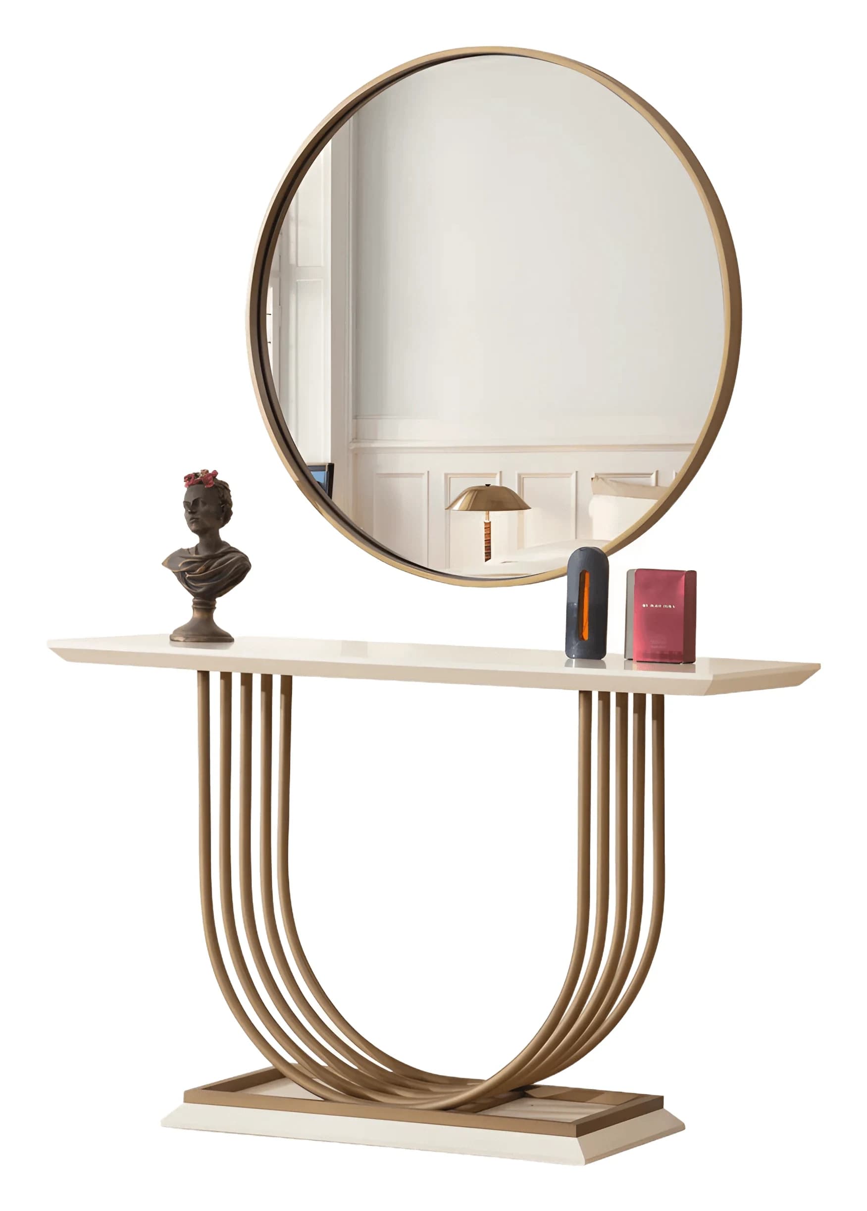 Panula Console — in ecru&brass
