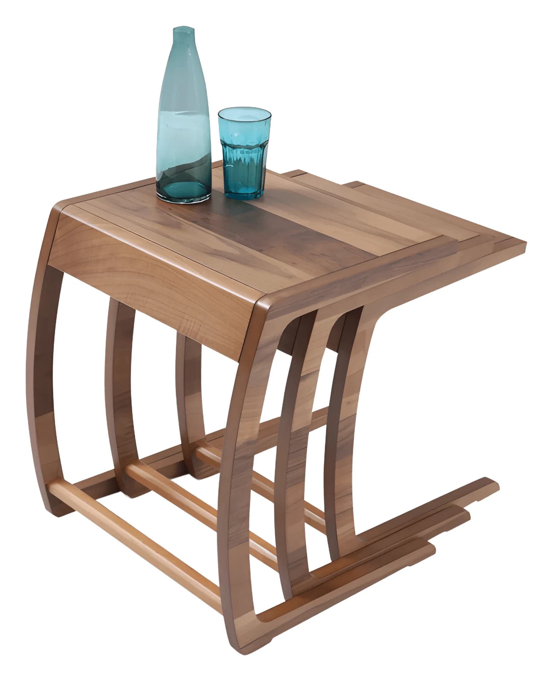 Prada Nesting Tables — in walnut