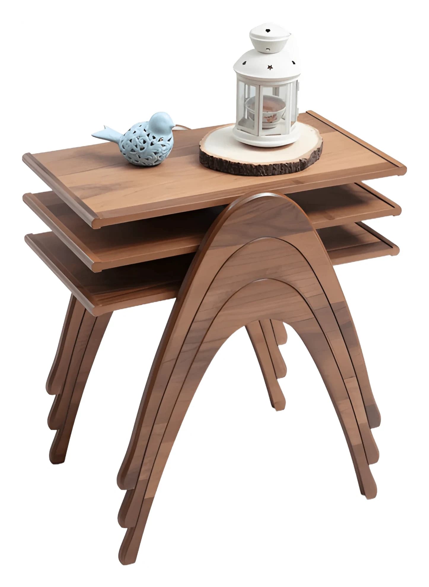 Semer Nesting Tables — in walnut