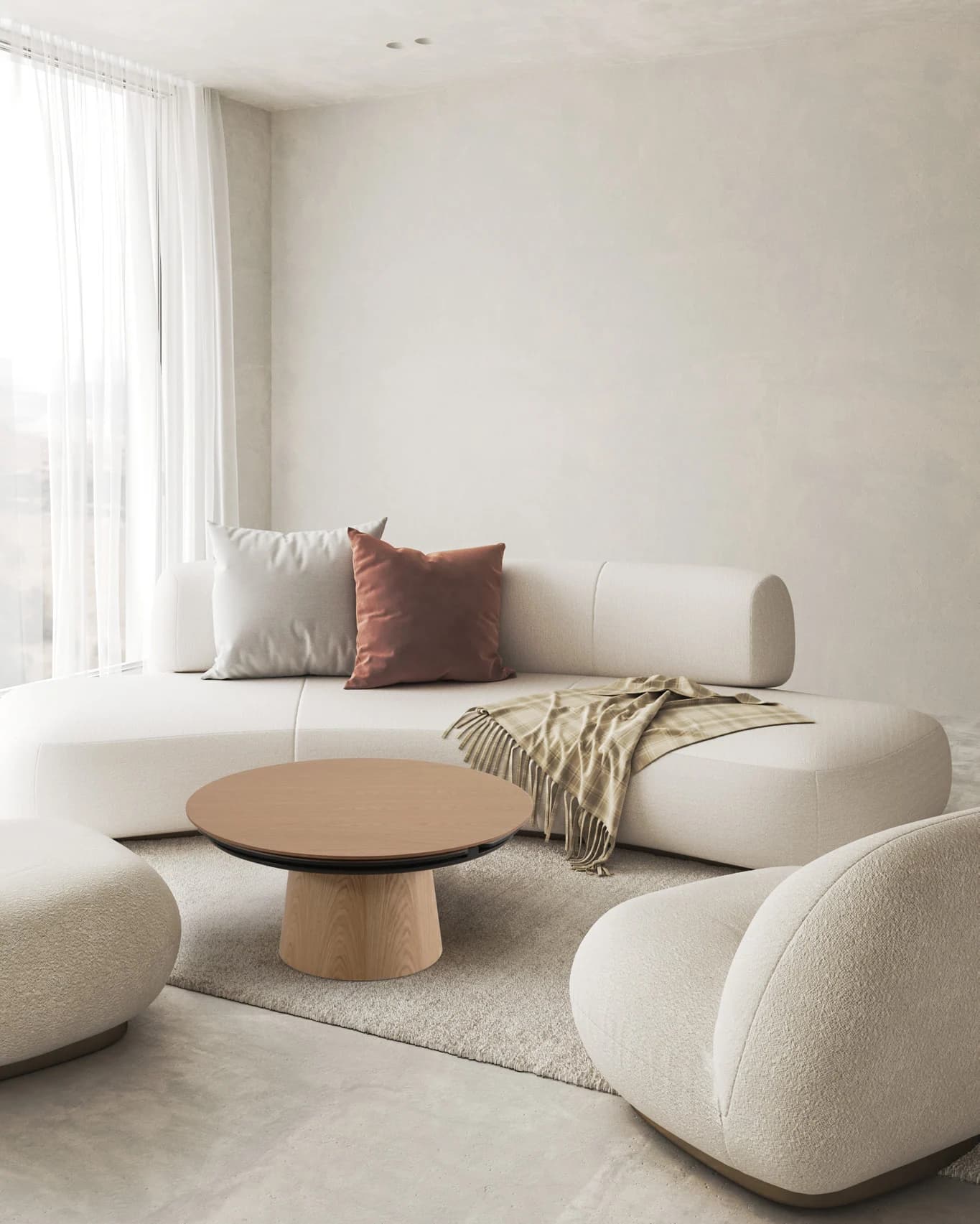 Sense Coffee Table — in a styled living room