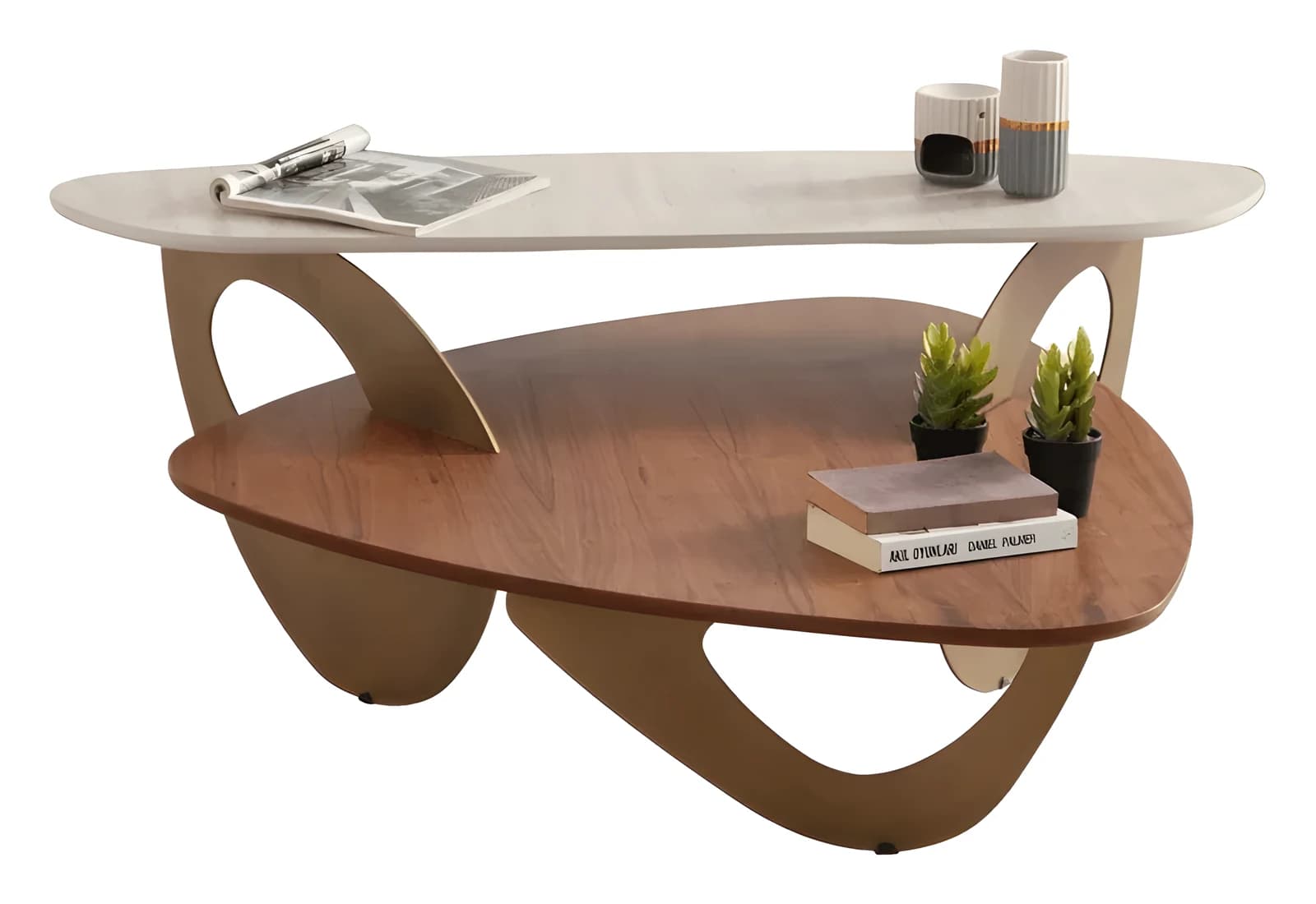 Solid Coffee Table — in traverten