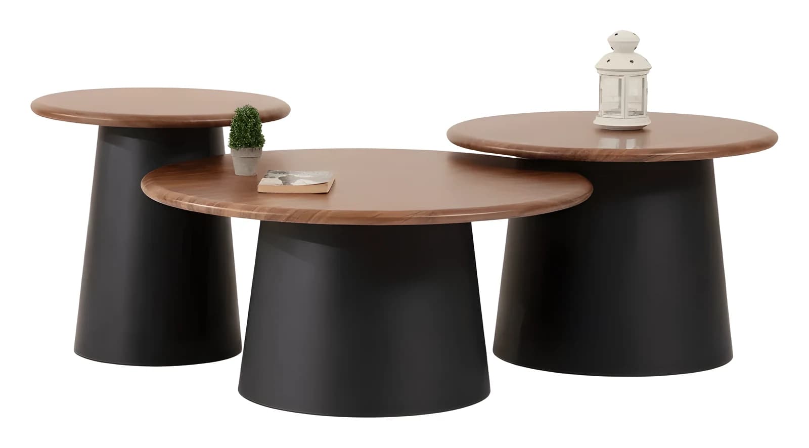 Tola Coffee Table Set — in brass