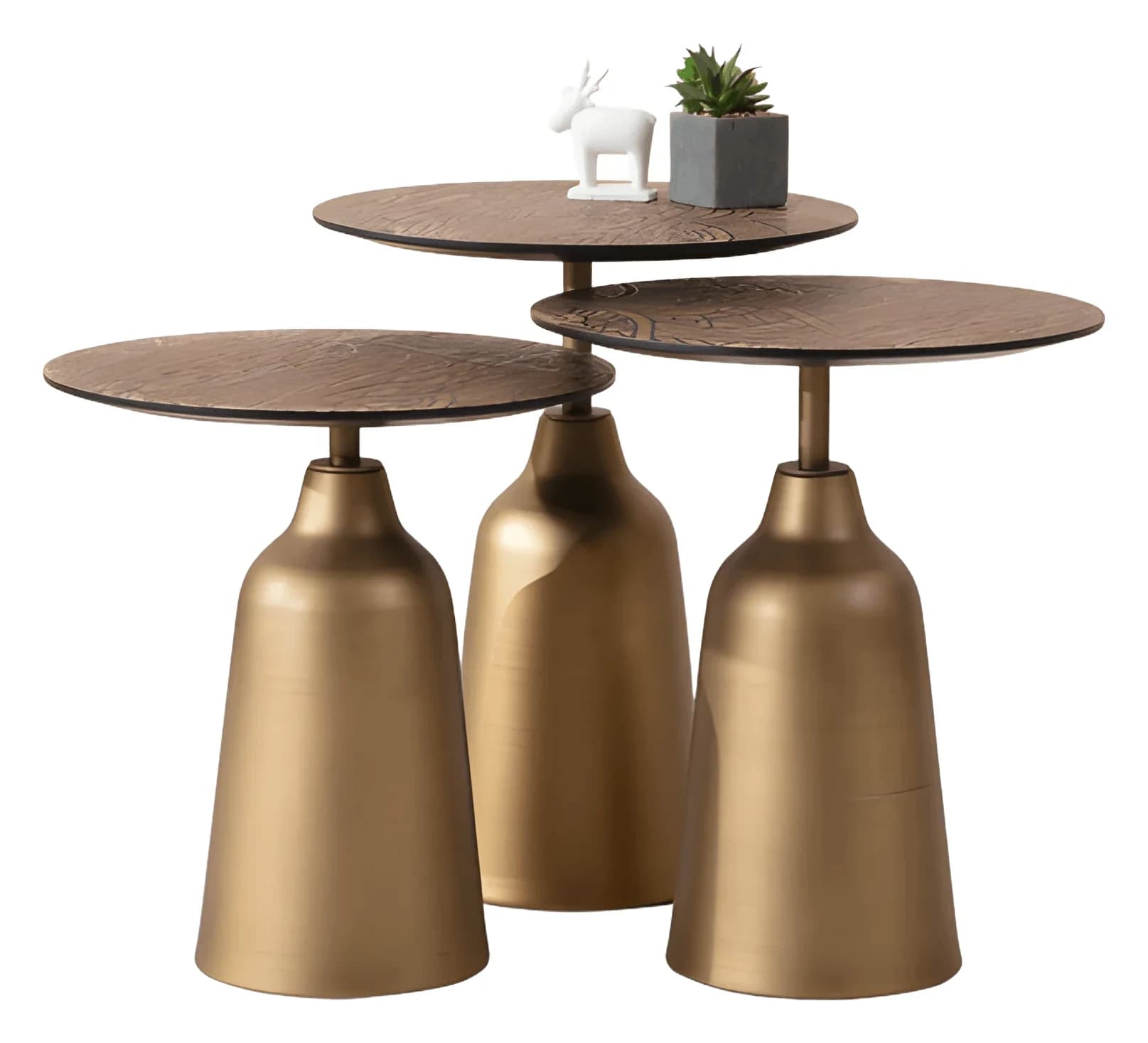 Zentagle Nesting Tables — in brass bottle