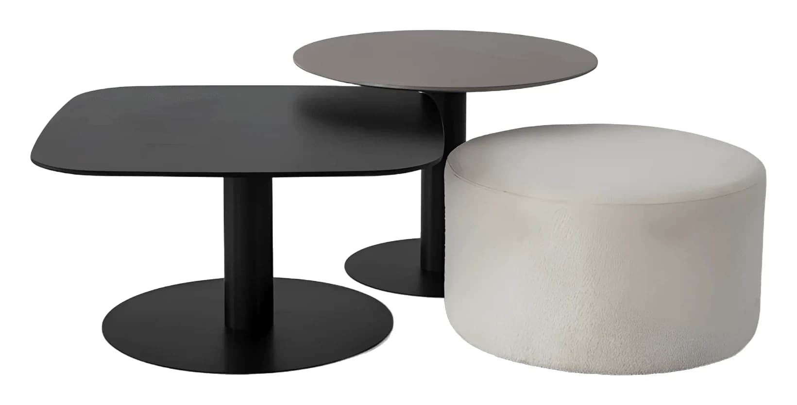 Benny Coffee Table Set — in black