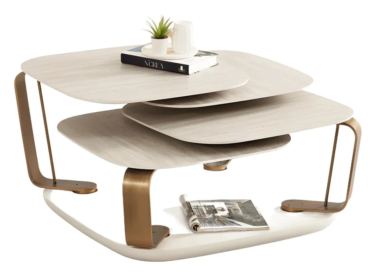 Bentley Coffee Table — in traverten