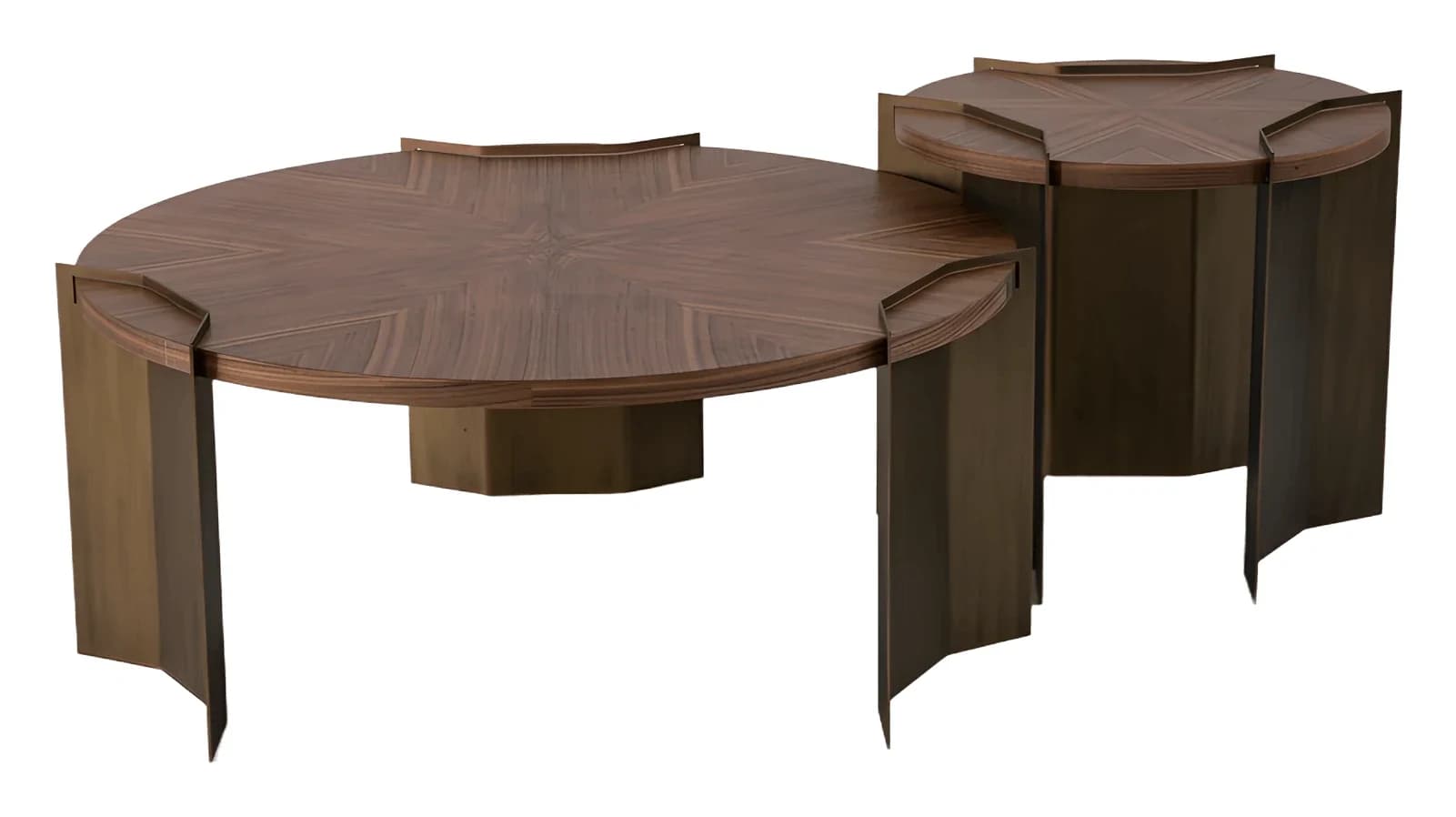 Molly Coffee Table Set — in walnut