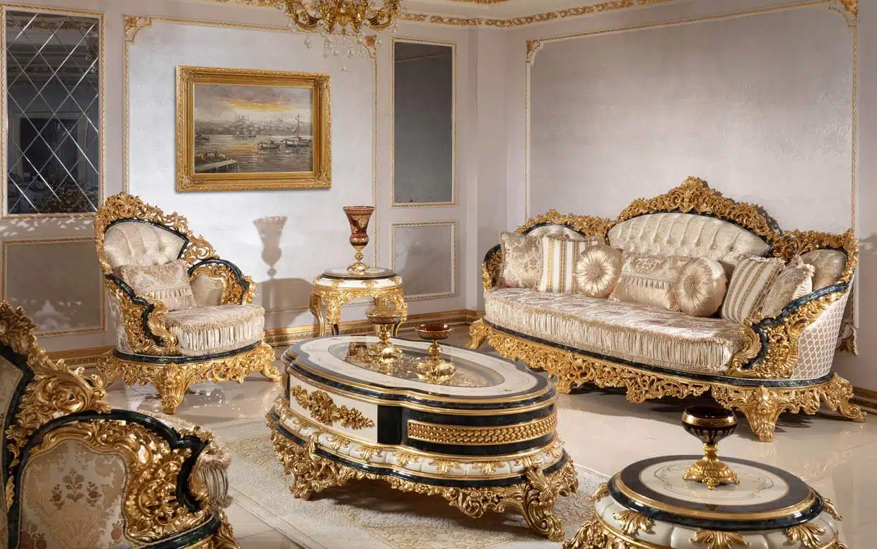hk sultan classic sofa set 10 1 | Özbay Furniture
