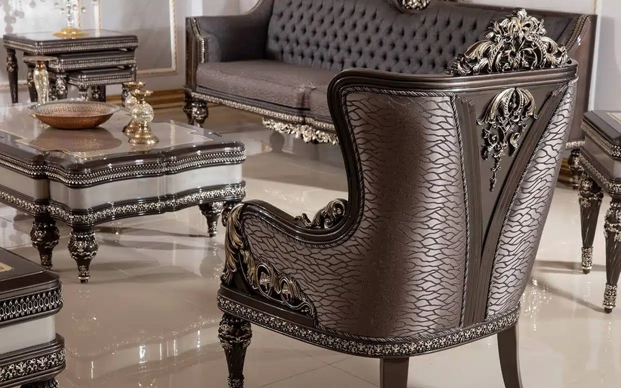 hk vanessa classic sofa set 7 | Özbay Furniture