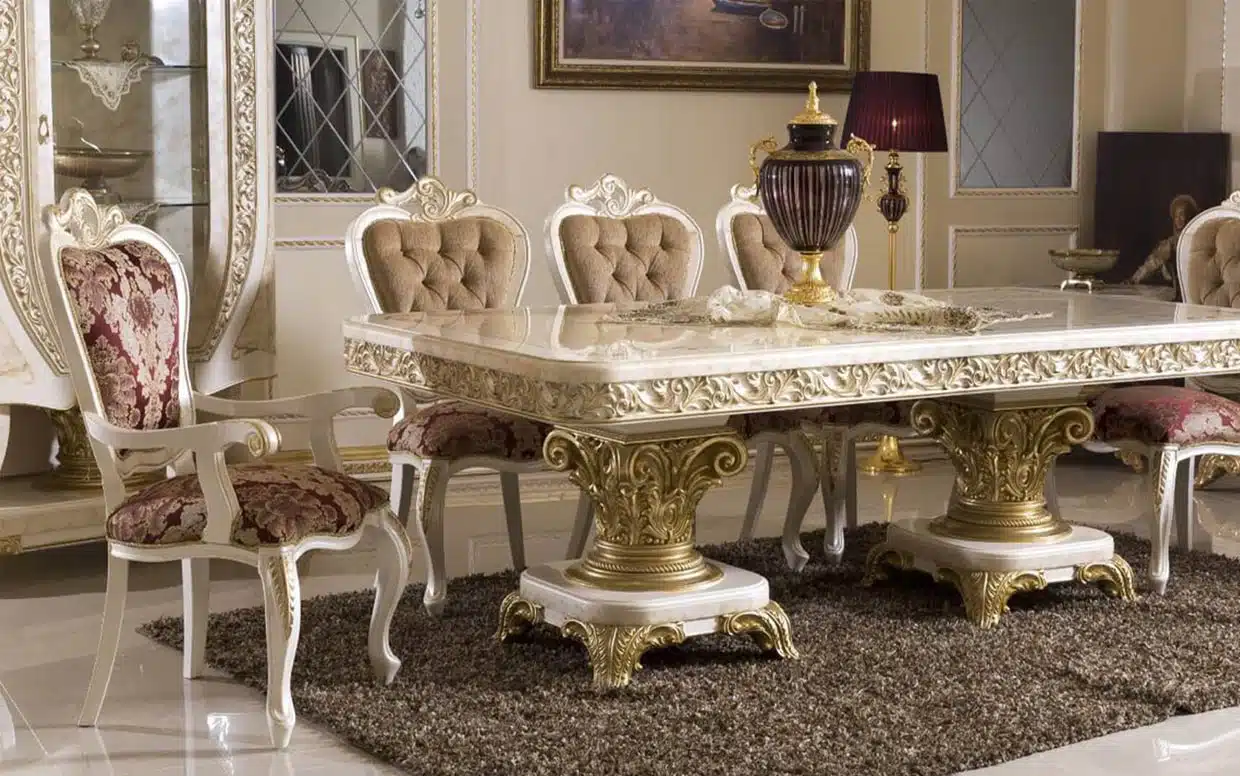 hk yakut classic diningroom set cream 5 | Özbay Furniture