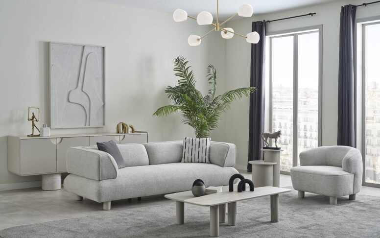 Her yaşam alanına uygun, renk değişimi yapılabilen koltuk takımları Özbay Mobilya’da.