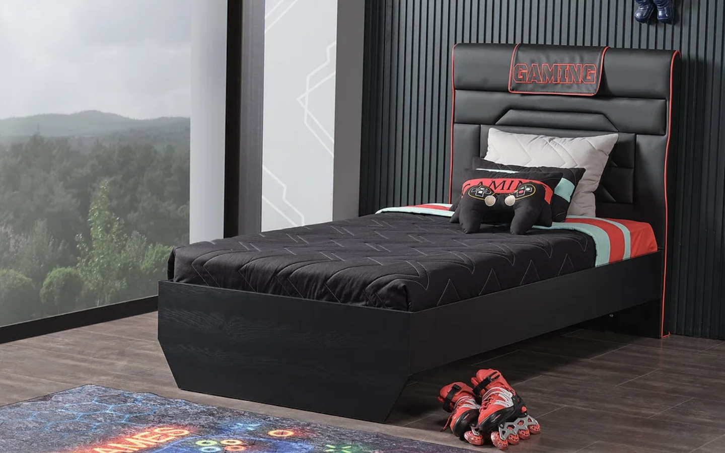 Athena Başlıklı Karyola (100x200)