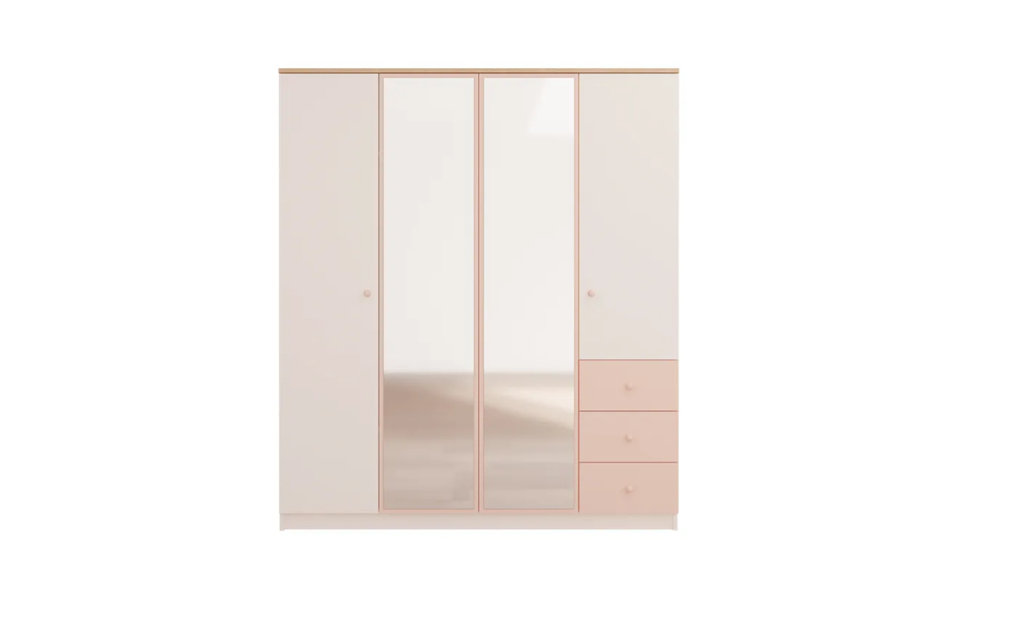 Elisa Dört Kapaklı Dolap