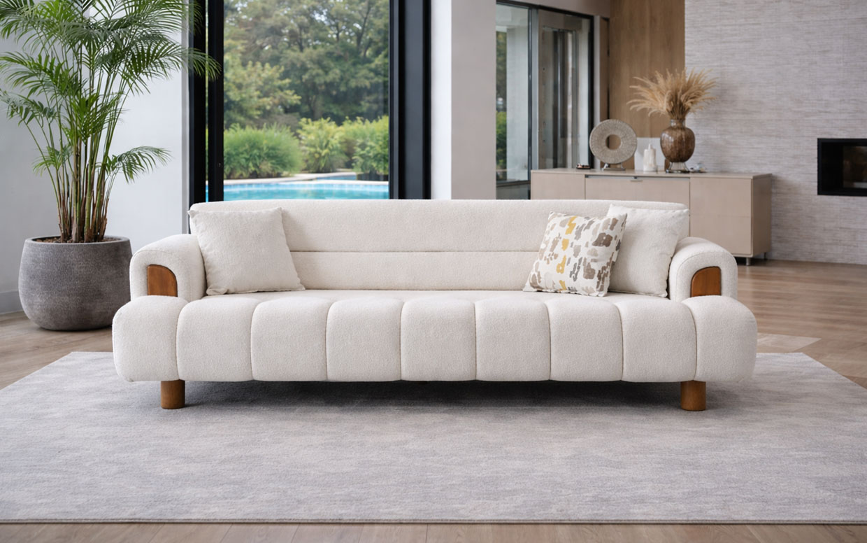Rattan Üçlü Koltuk
